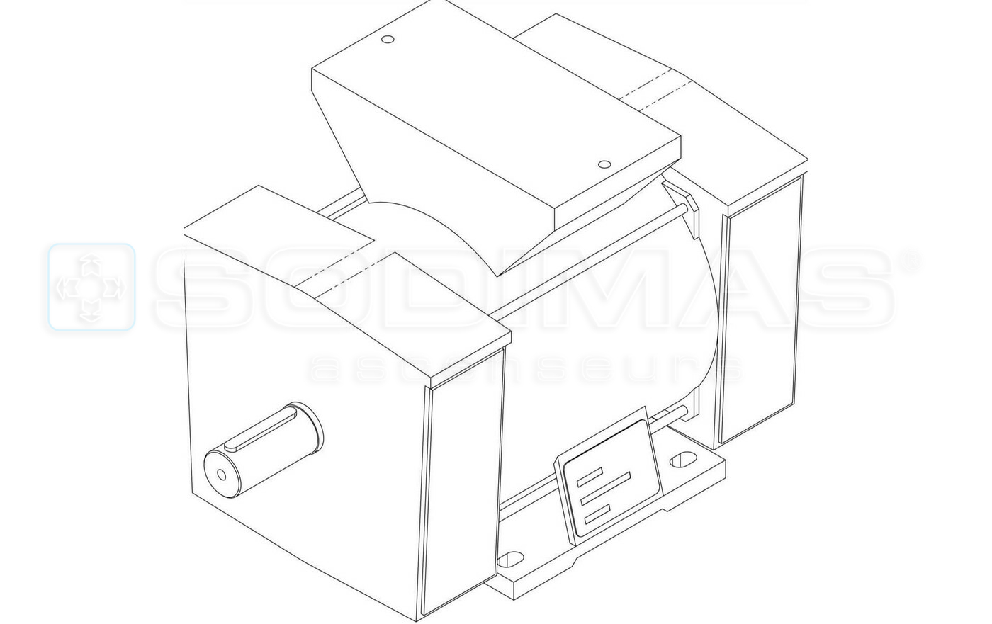 Moteur B3 1000 kg - 7 kW - 50 Hz - 6 pôles - 900 tr/min - fiche paramétrage n°6 pour ATV58F