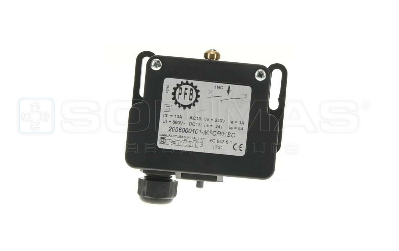 Contact électrique 1 NC pour limiteur R200.5R et R300.6R