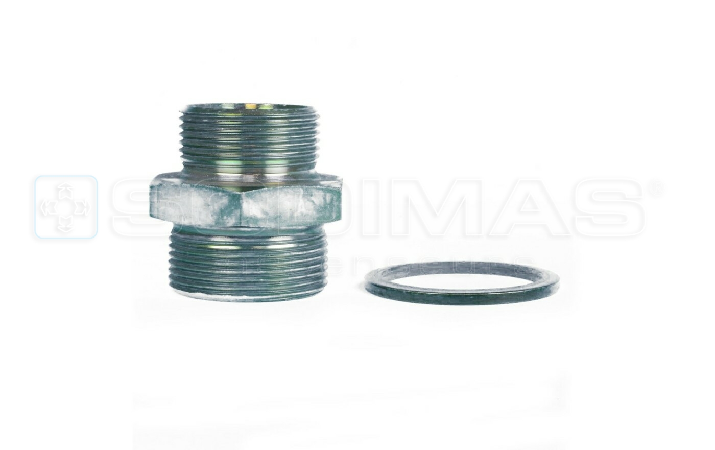 Raccord sortie de pompe 1pouce 1/2 - 1pouces 1/4
