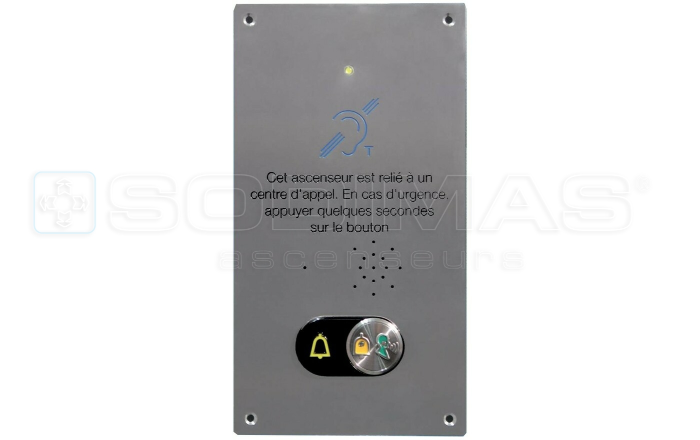 Kit complet téléphone Safeline SL2 avec boucle + Bloc de secours BSA800, sans éclairage secouru