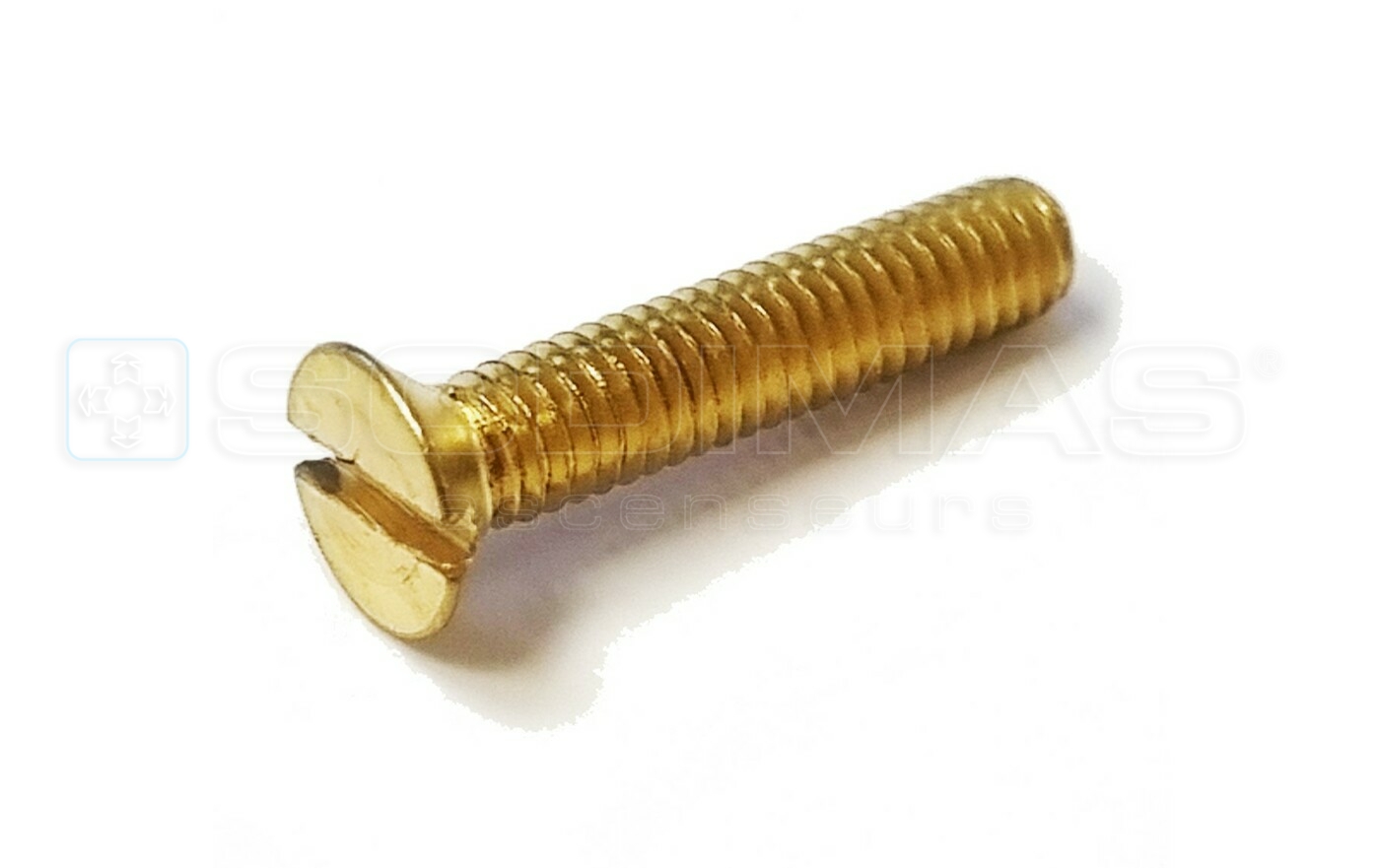 Vis laiton M4x20 FS t&ecirc;te frais&eacute;e fendu