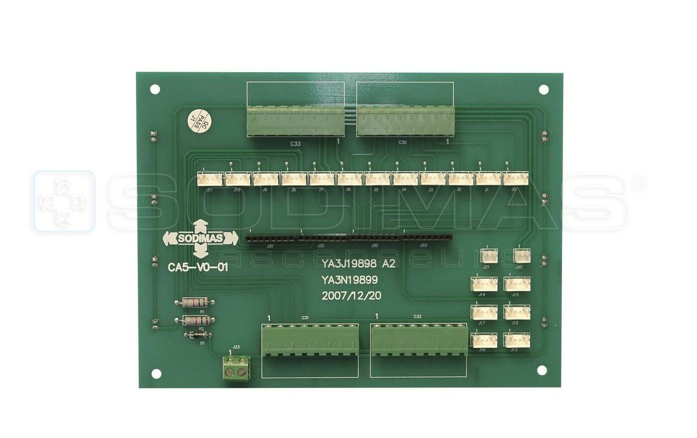 Carte encart lumineux 7' - Carte interface 12 niveaux CA5 V001