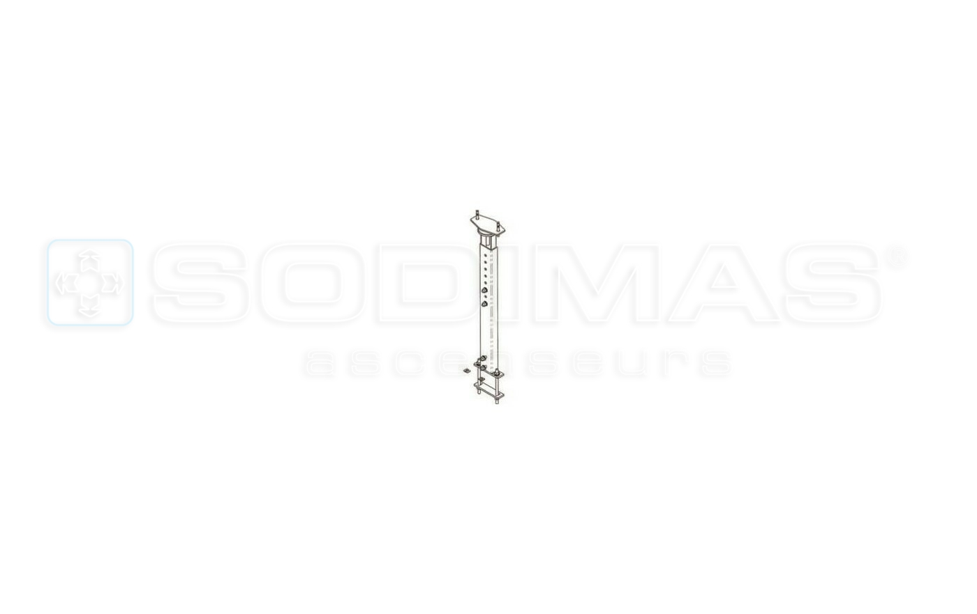 Chandelle isolée machinerie basse 1080 < H < 1800