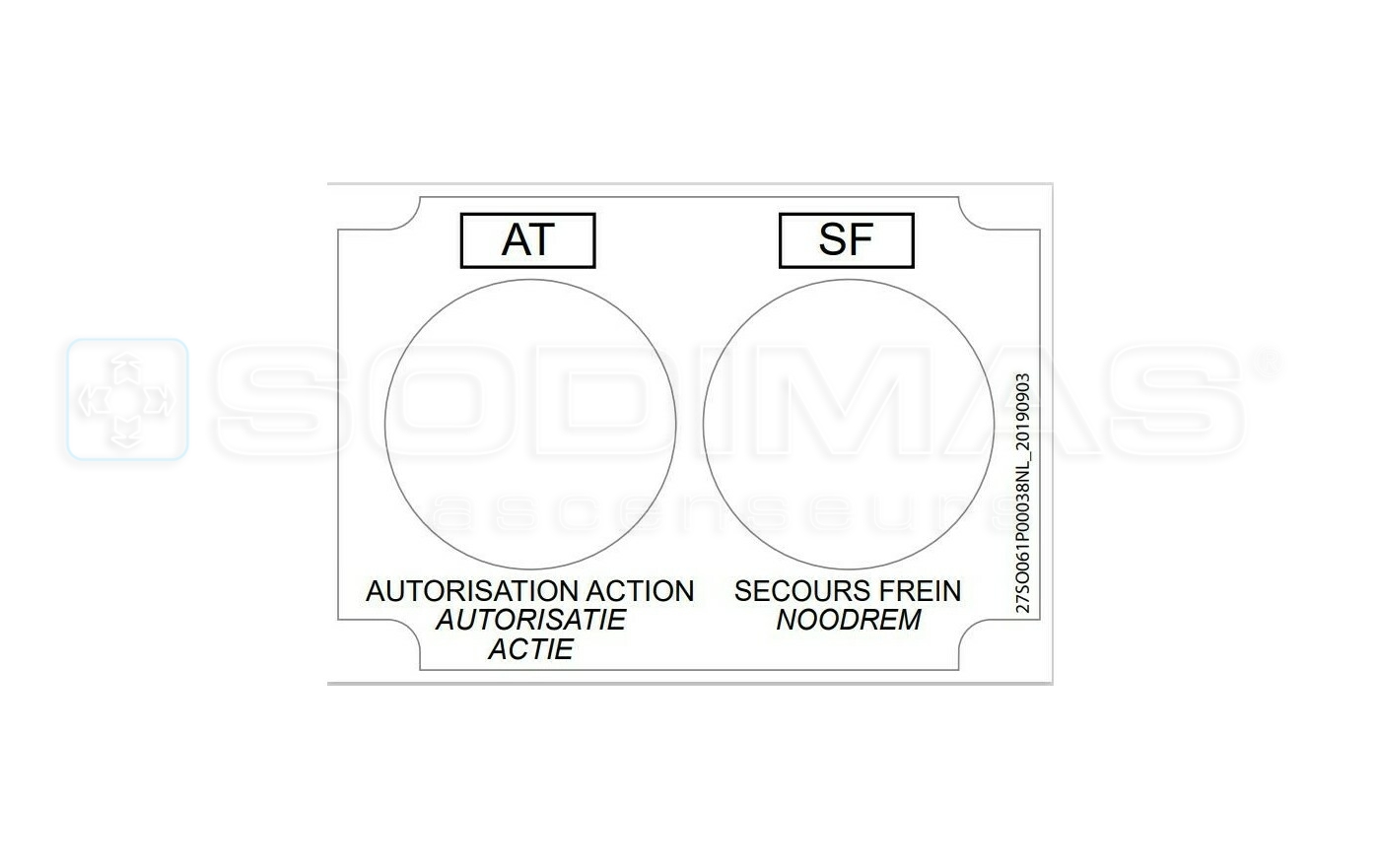 ETQ BOUTON AUTORISATION QI TOUCH NL/FR