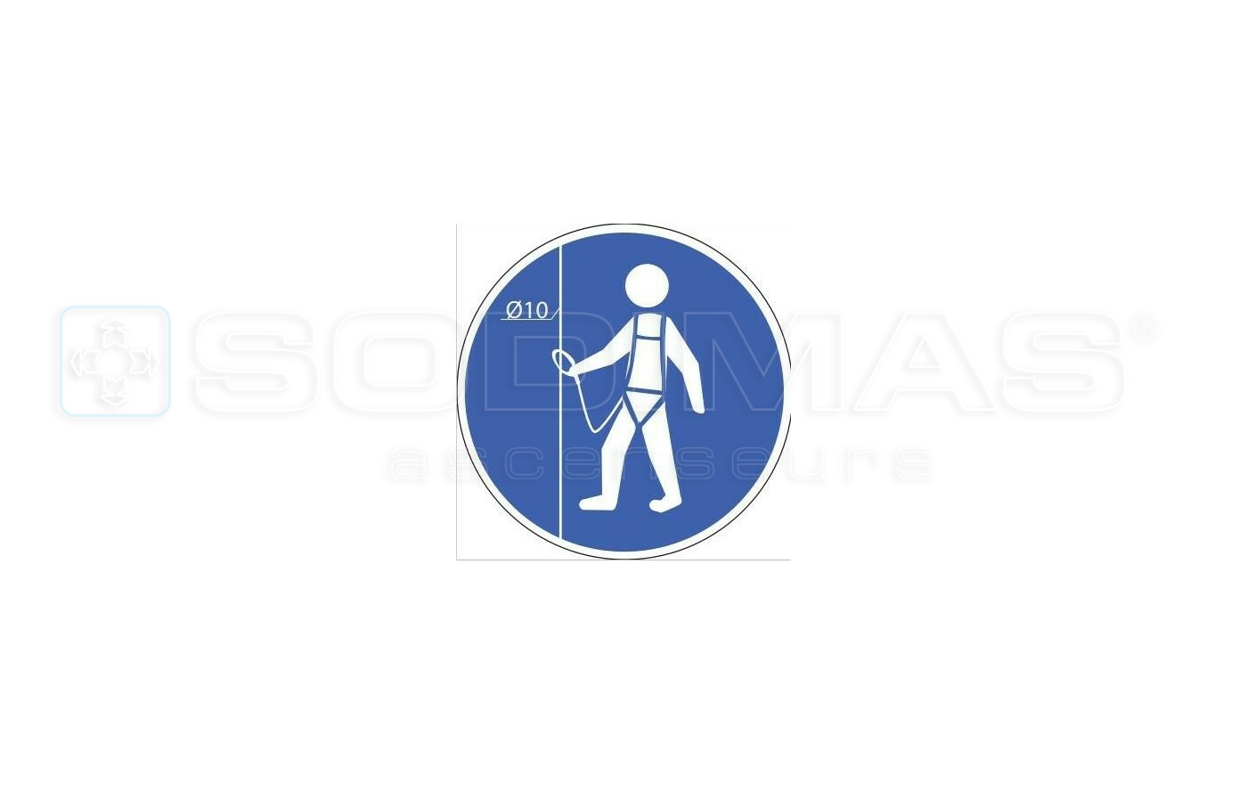 Etiquette harnais diamètre 10