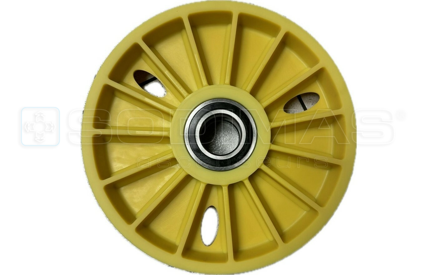 Poulie de renvoi OPTAMID &Oslash; 400 mm 4 gorges de 10 - AXE &Oslash; 60 mm