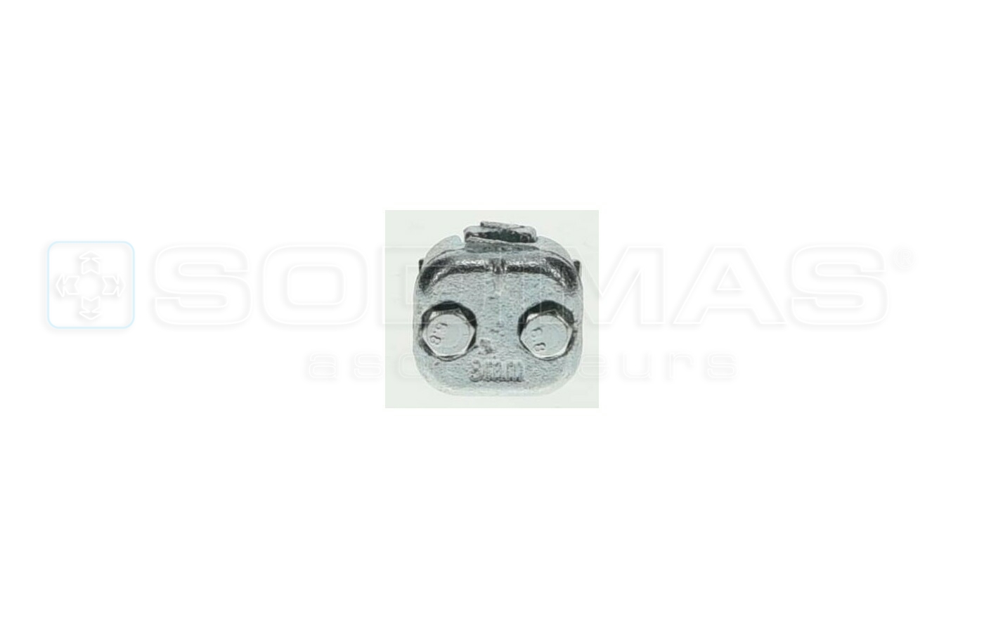 Serre c&acirc;ble double selle &Oslash; 7/8