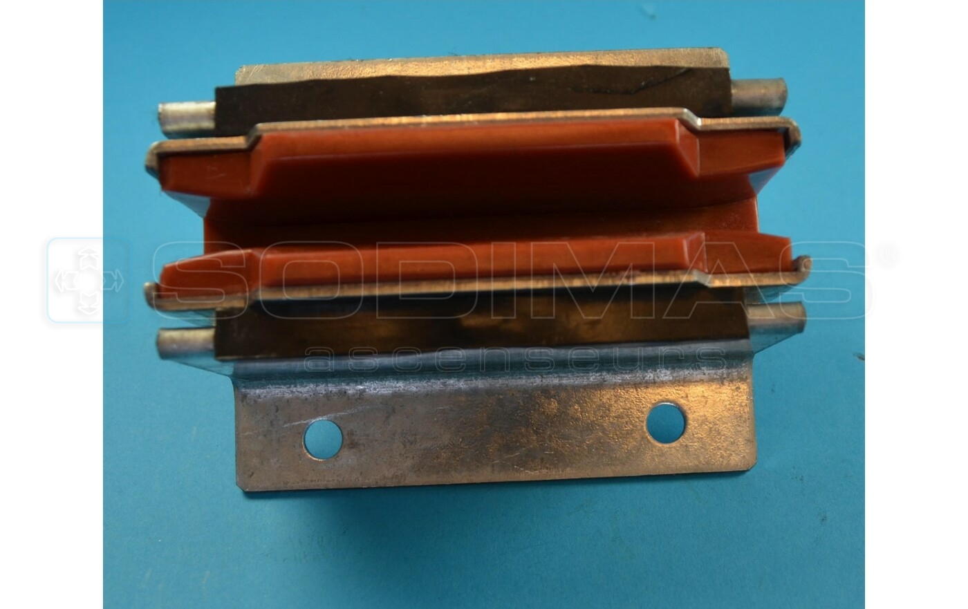 Jeu de 4 supports + garnitures guide de 9 - H 125 mm