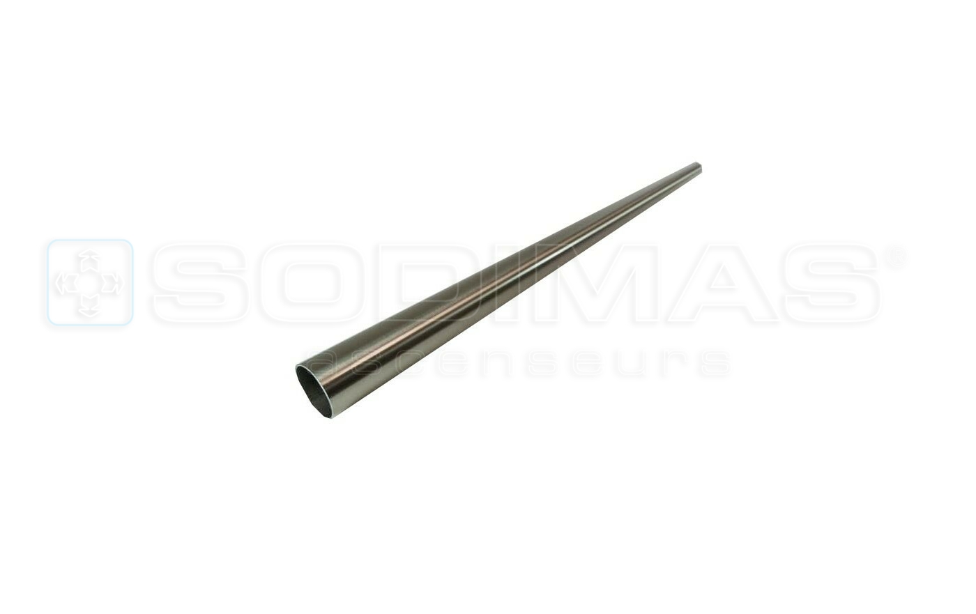 Tube de main courante aluminium aspect inox Longueur : 1 m