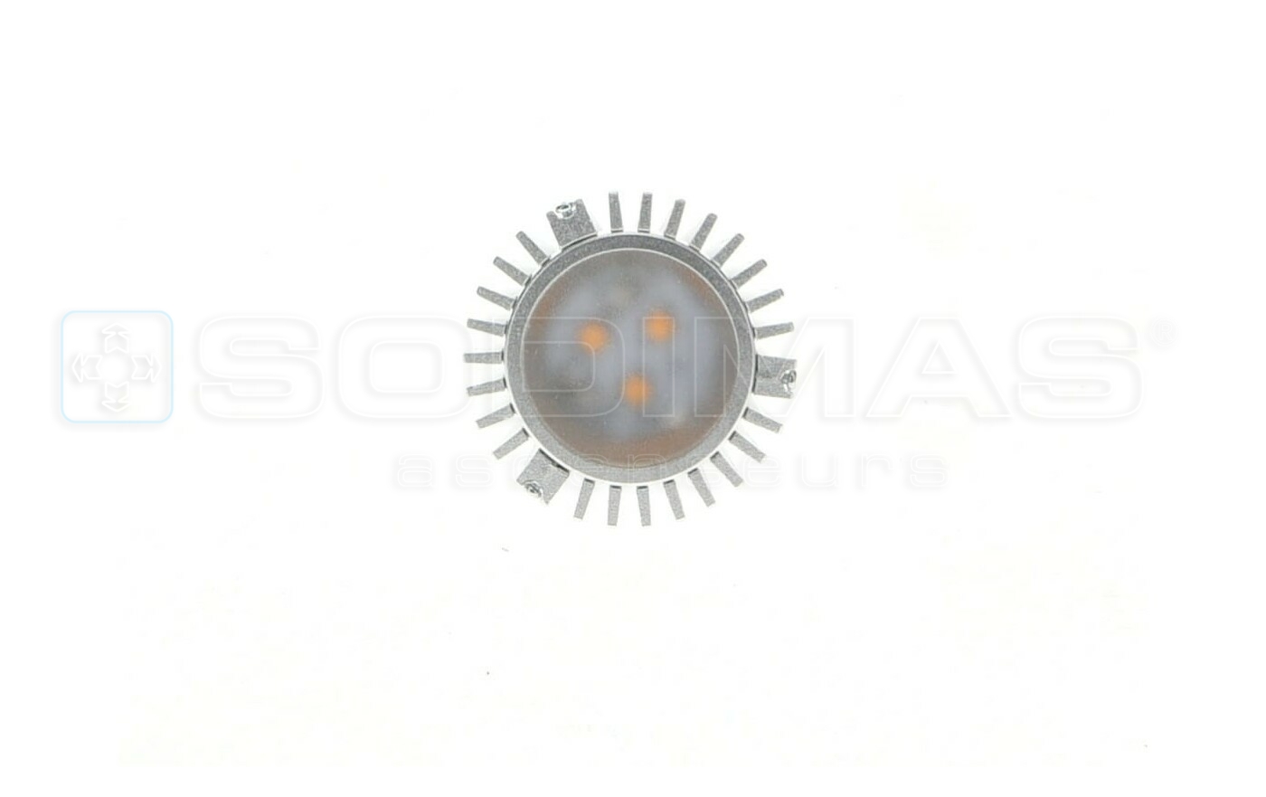 Spot à led GU5.3 SODIMAS MR16 - 3.5 w - 74° - 3000 k chaud -12v/24vcc