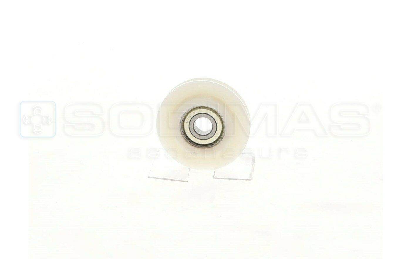 Galet cablette &Oslash; 62* 15 axe de 12 mm KOMEPA