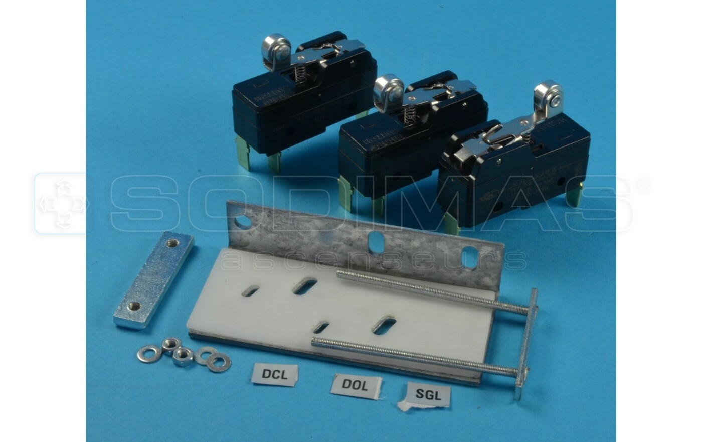 Jeu de 3 contacts + fixation pour op&eacute;rateur 9550CC