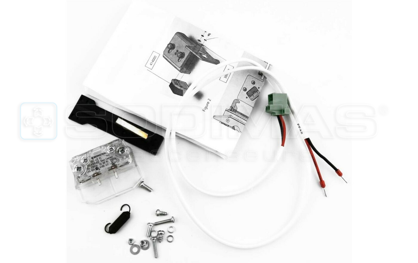 Contact verrouillage porte ouverture télescopique et centrale FFA2 SD20& SD20R