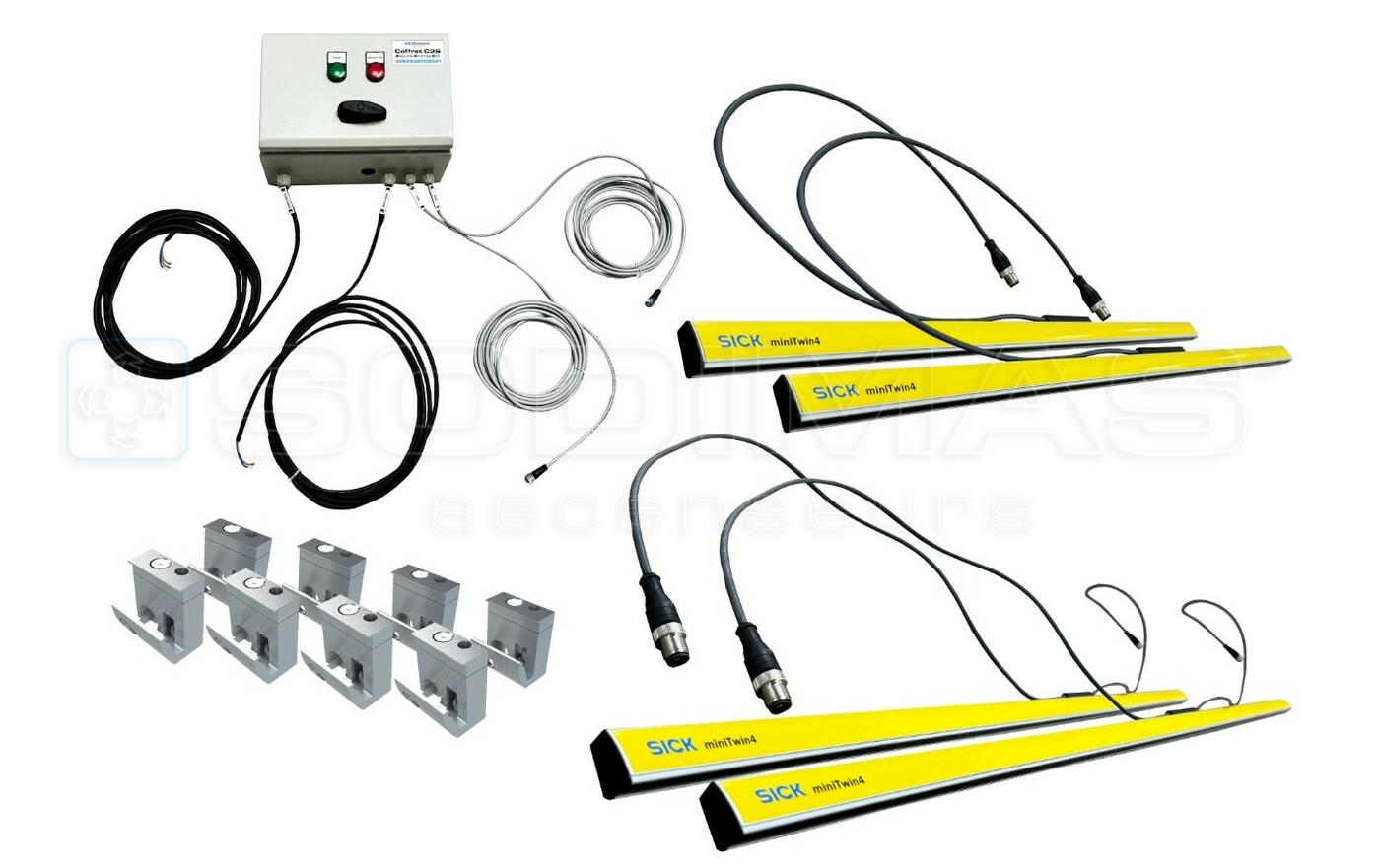 Kit barrière B3S Sécurité Sodimas Sick H 2400 sans support