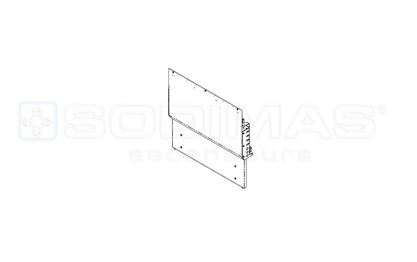 Ensemble tôle garde pied rétractable PL 600