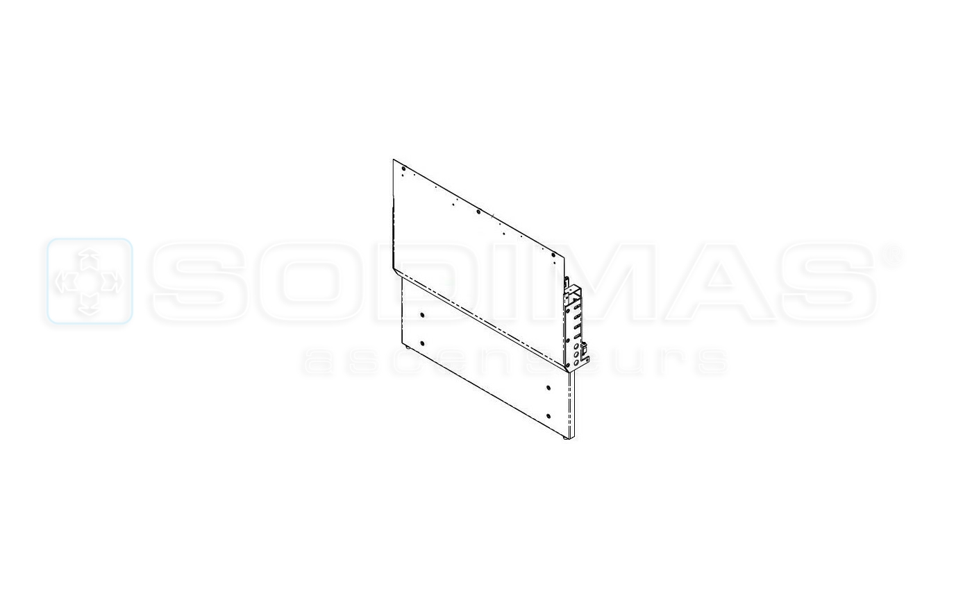 Ensemble tôle garde pied rétractable PL 750