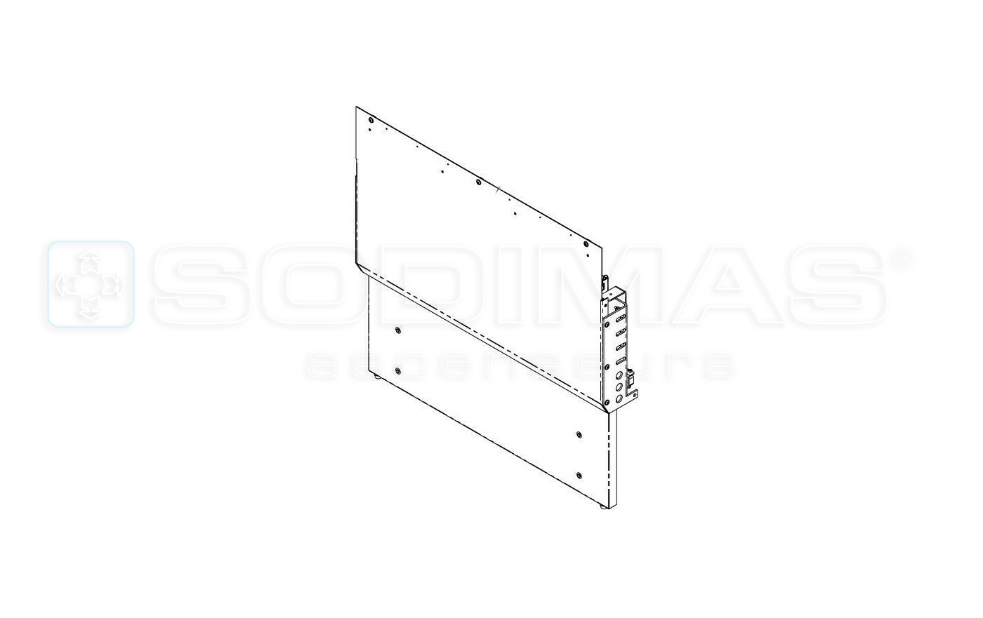 Ensemble tôle garde pied rétractable PL 800