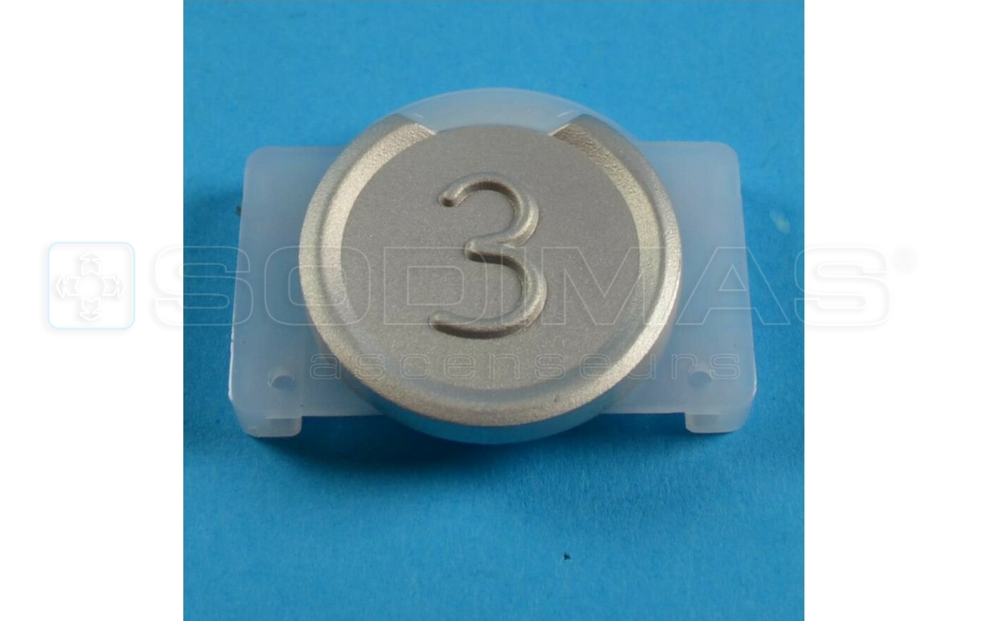 Touche grise métal gravée 3 bouton Sigma