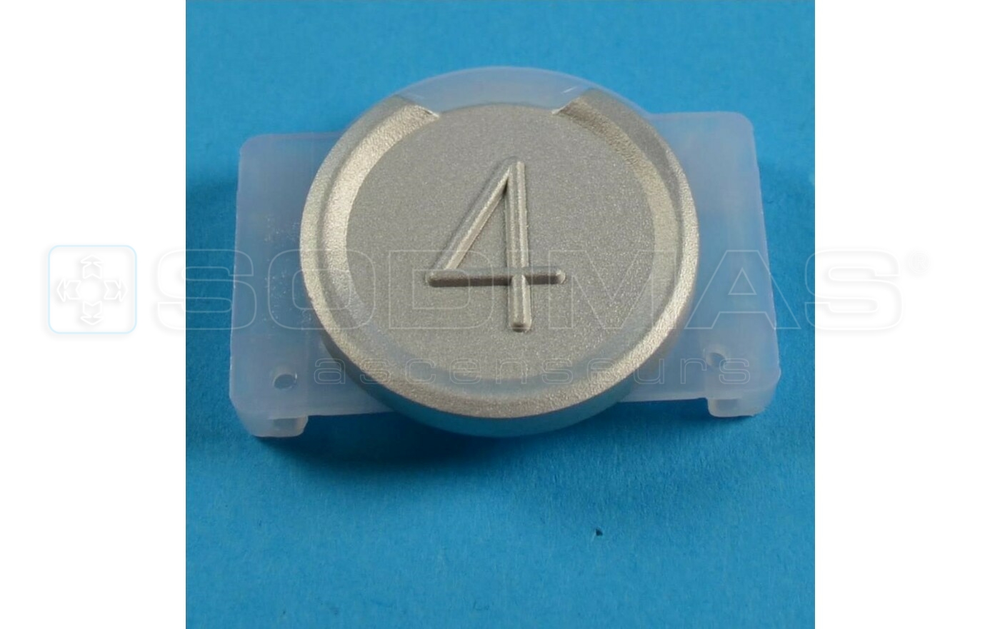Touche grise métal gravée 4 bouton Sigma
