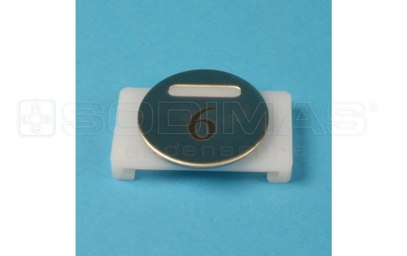 Touche inox ronde grav&eacute;e 6 Delta