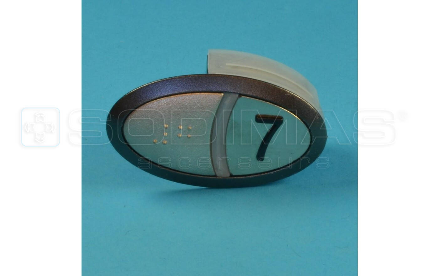 Bouton 3G grav&eacute; 7 + braille Arca 2