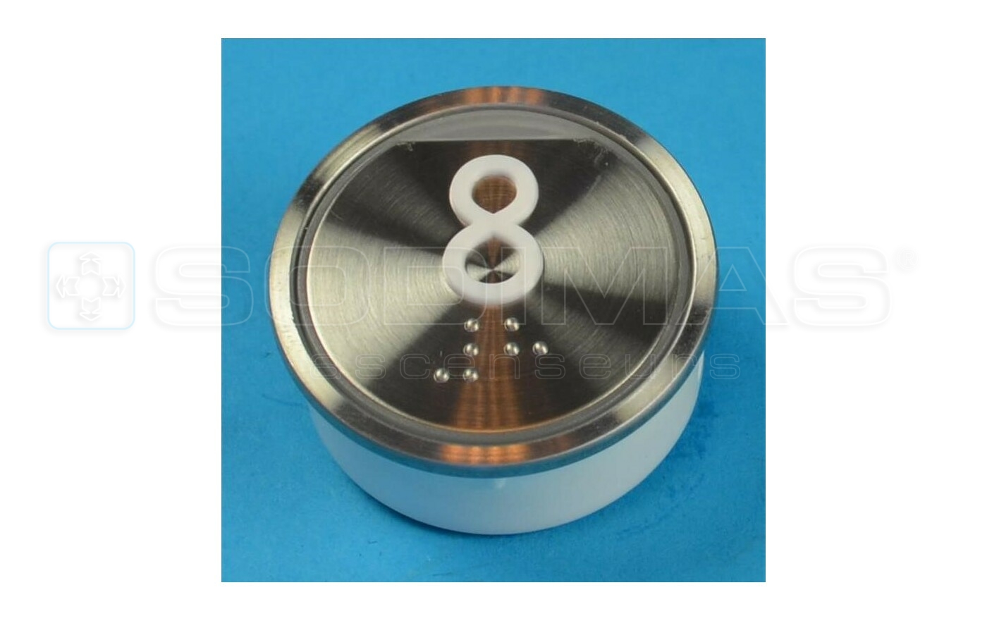 Bouton grav&eacute; 8 type 4TH - man&oelig;uvre Arca 3