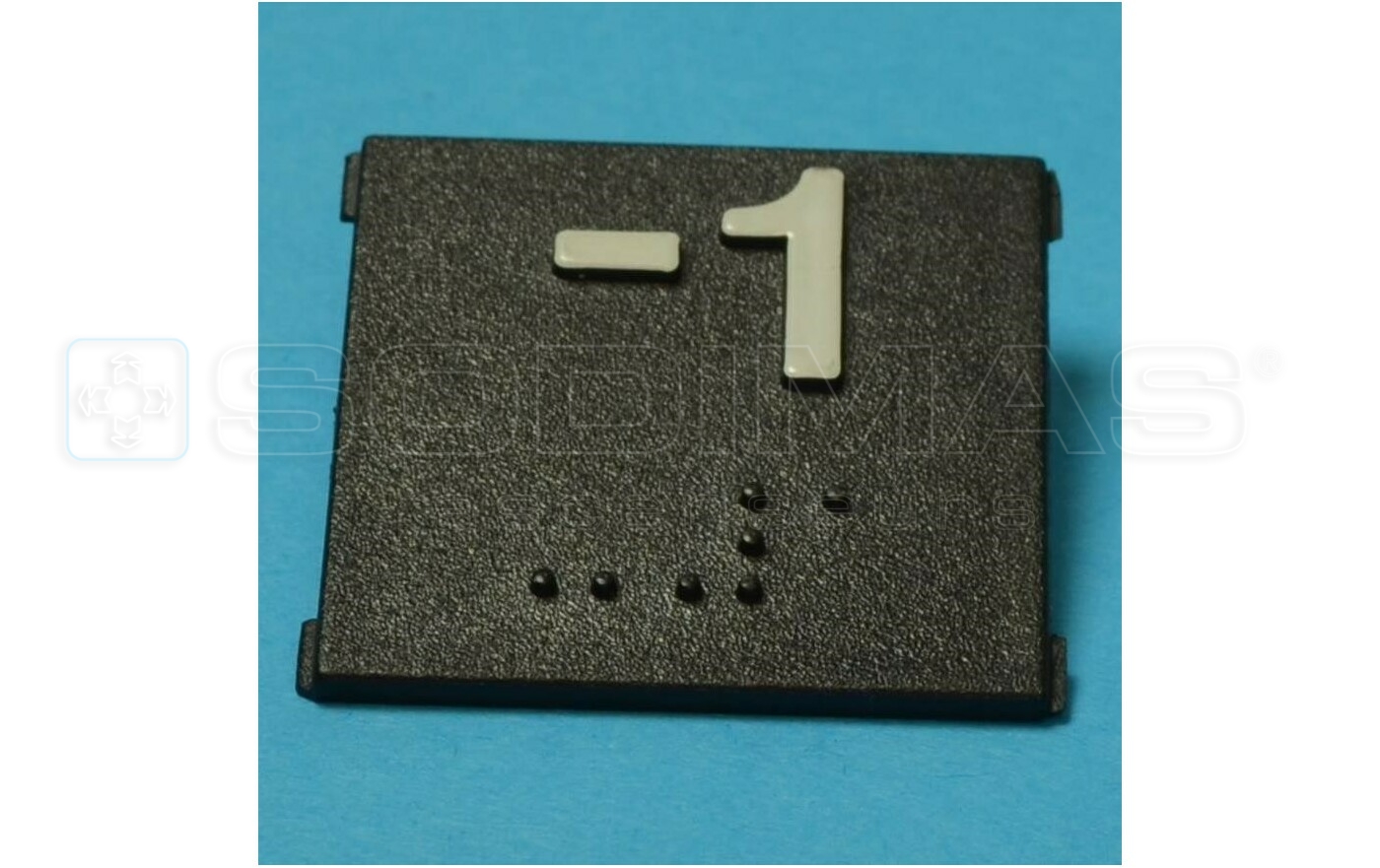 Insert gravé -1 + braille - modèle CFA