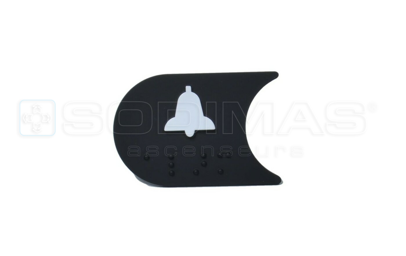 Insert demi lune symbole cloche