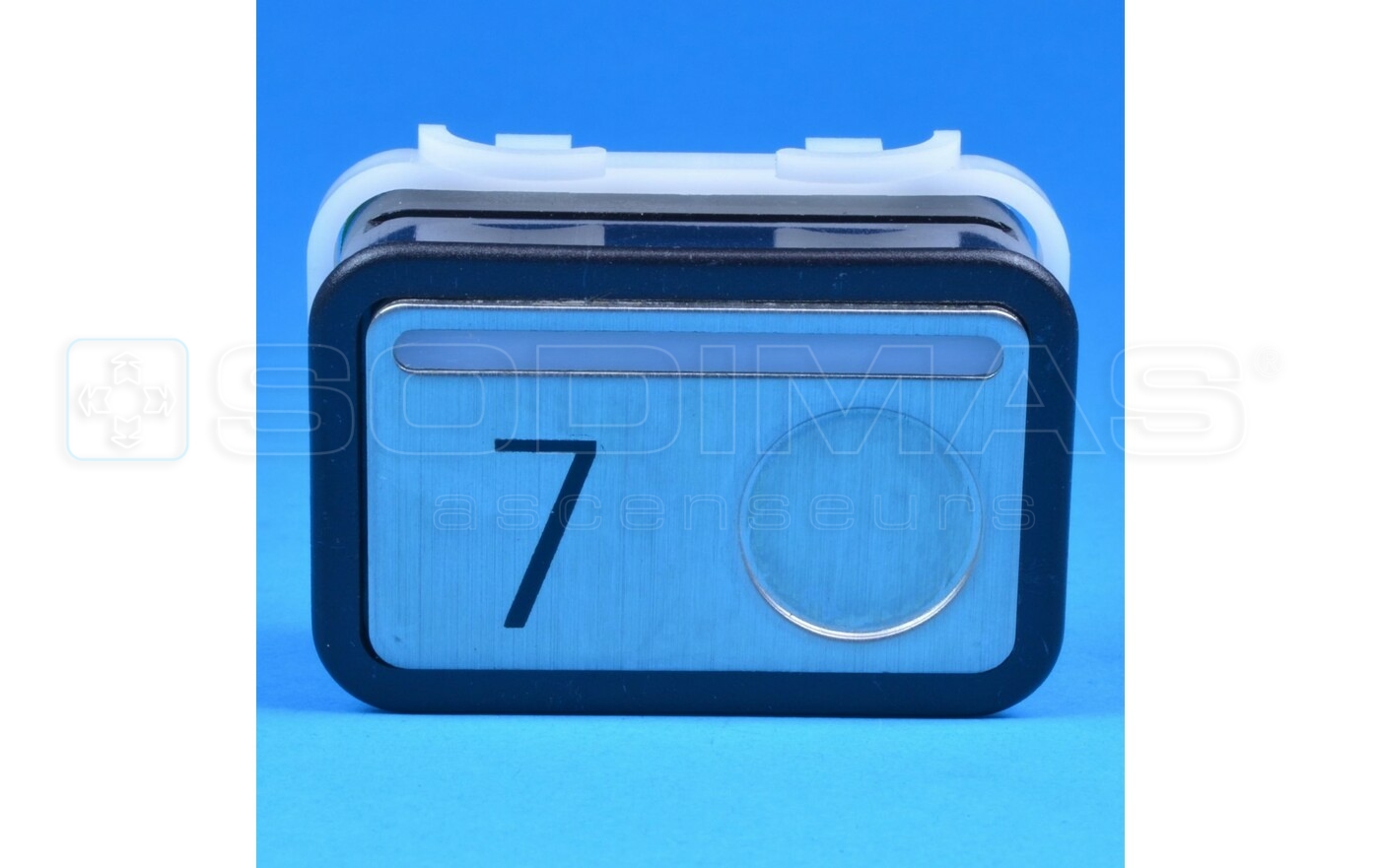 Bouton type M gravé 7 - compatible