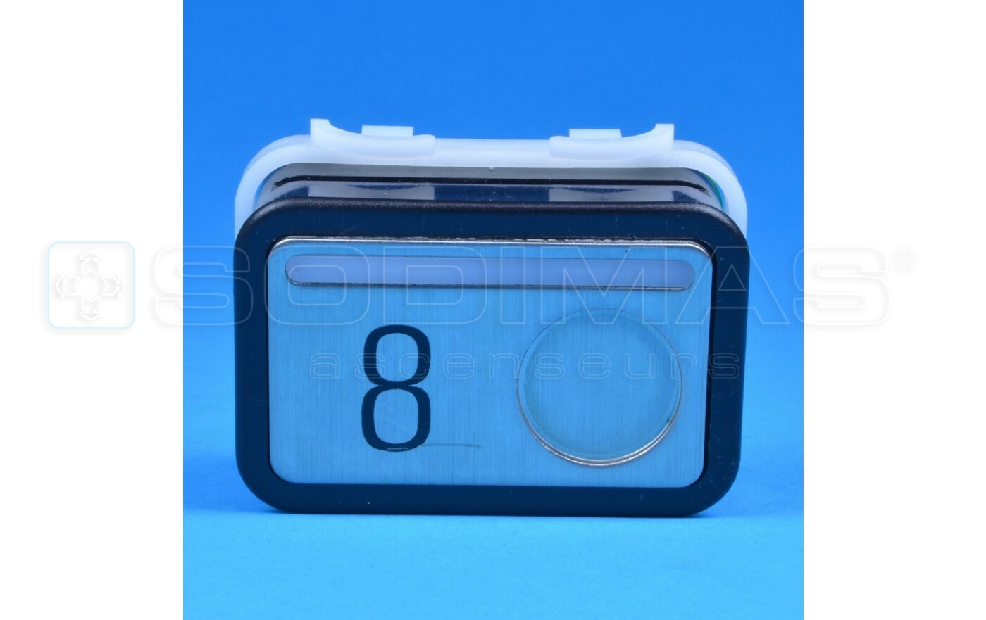Bouton type M gravé 8 - compatible
