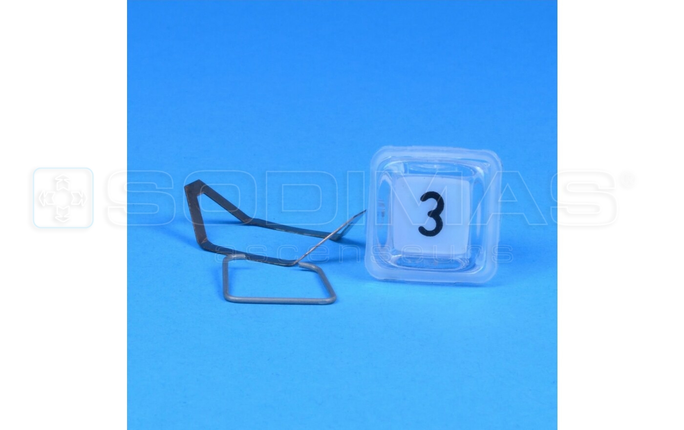 Ensemble cube blanc gravé 3 pour bouton R/R1