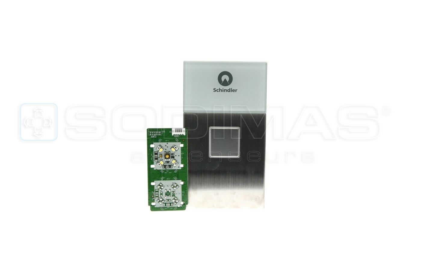 Pali&egrave;re GS 300 P- 1 bouton vierge logo blanc 59326691 avec carte 57618277