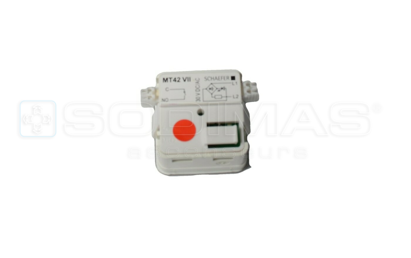 Bouton MT42 VII Vierge led rouge 30V Connecteur gauche et droite