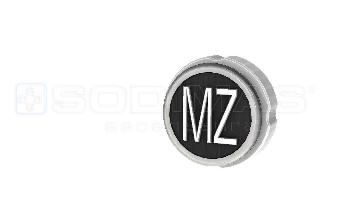 Bouton Cyntra V2 noir bross&eacute; MZ