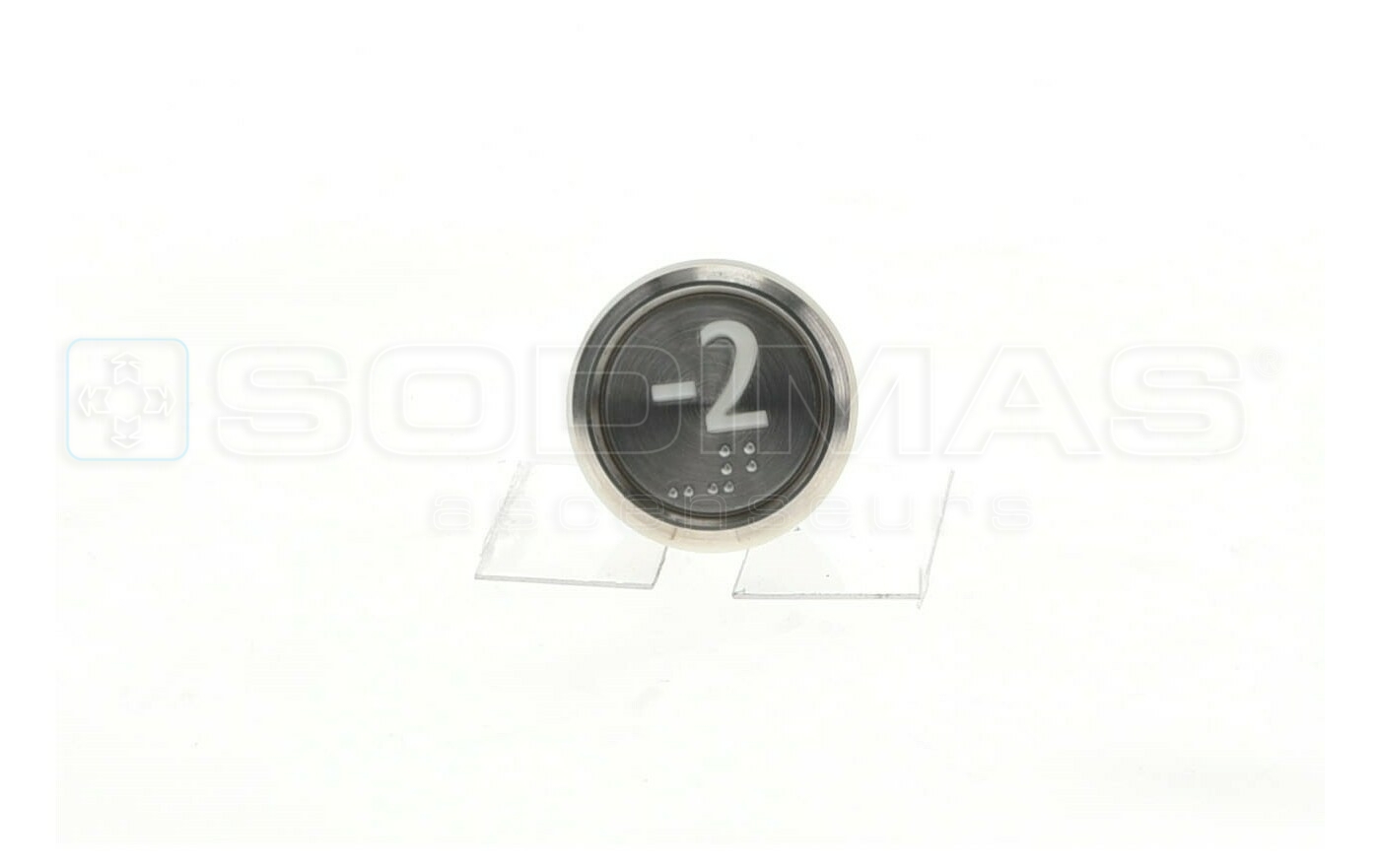Bouton Cyntra -2 IP54 lumineux bleu 1 contact 1 connecteur