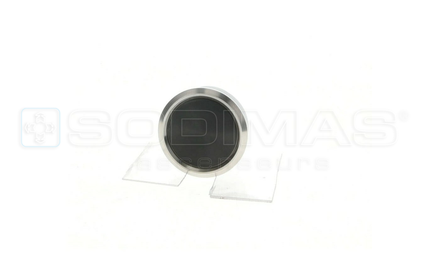 Bouton IP65 V2 noir bross&eacute; appel vierge