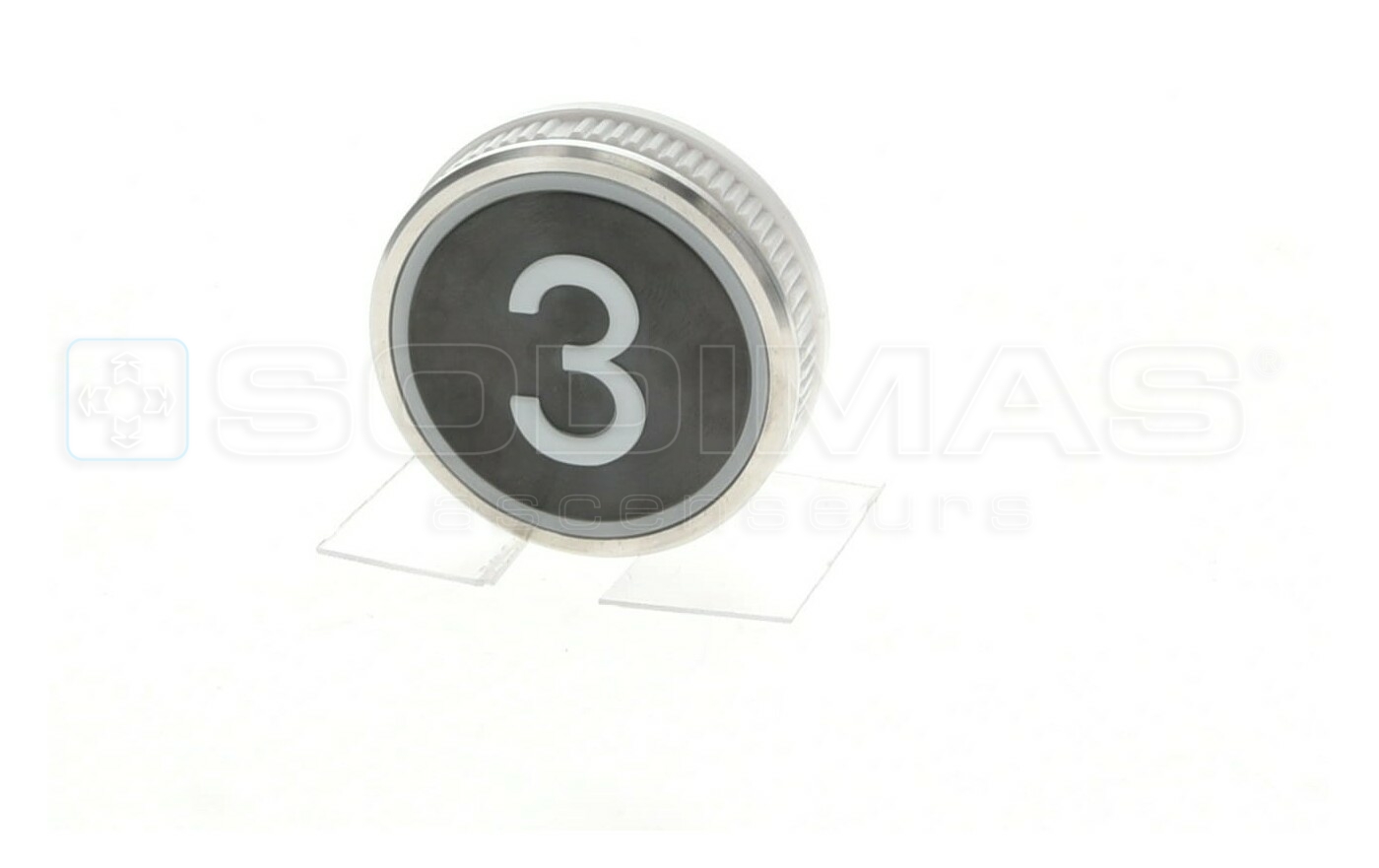 Bouton Cyntra XL V2 noir brossé 3