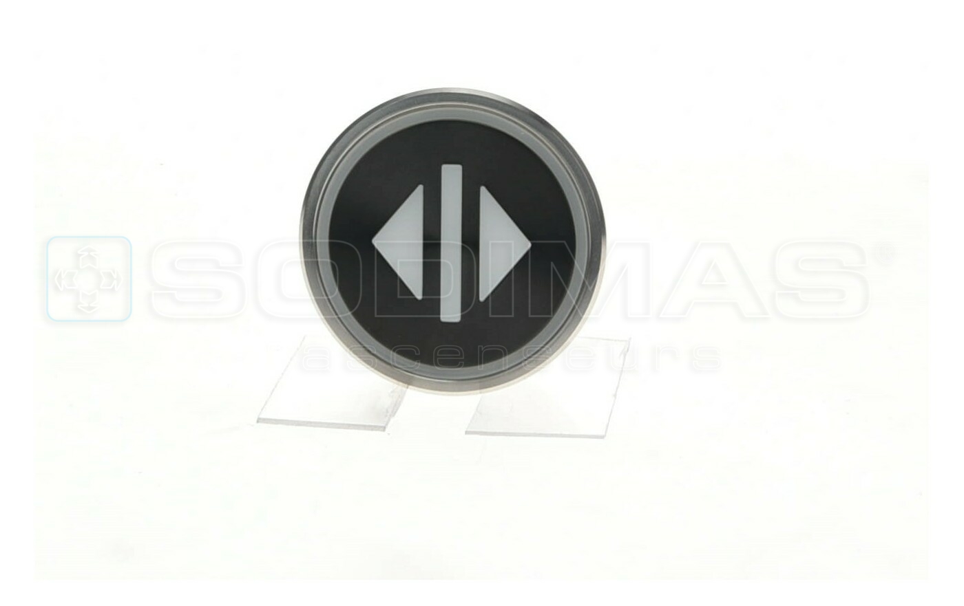 Bouton Cyntra XL V2 noir brossé réouverture