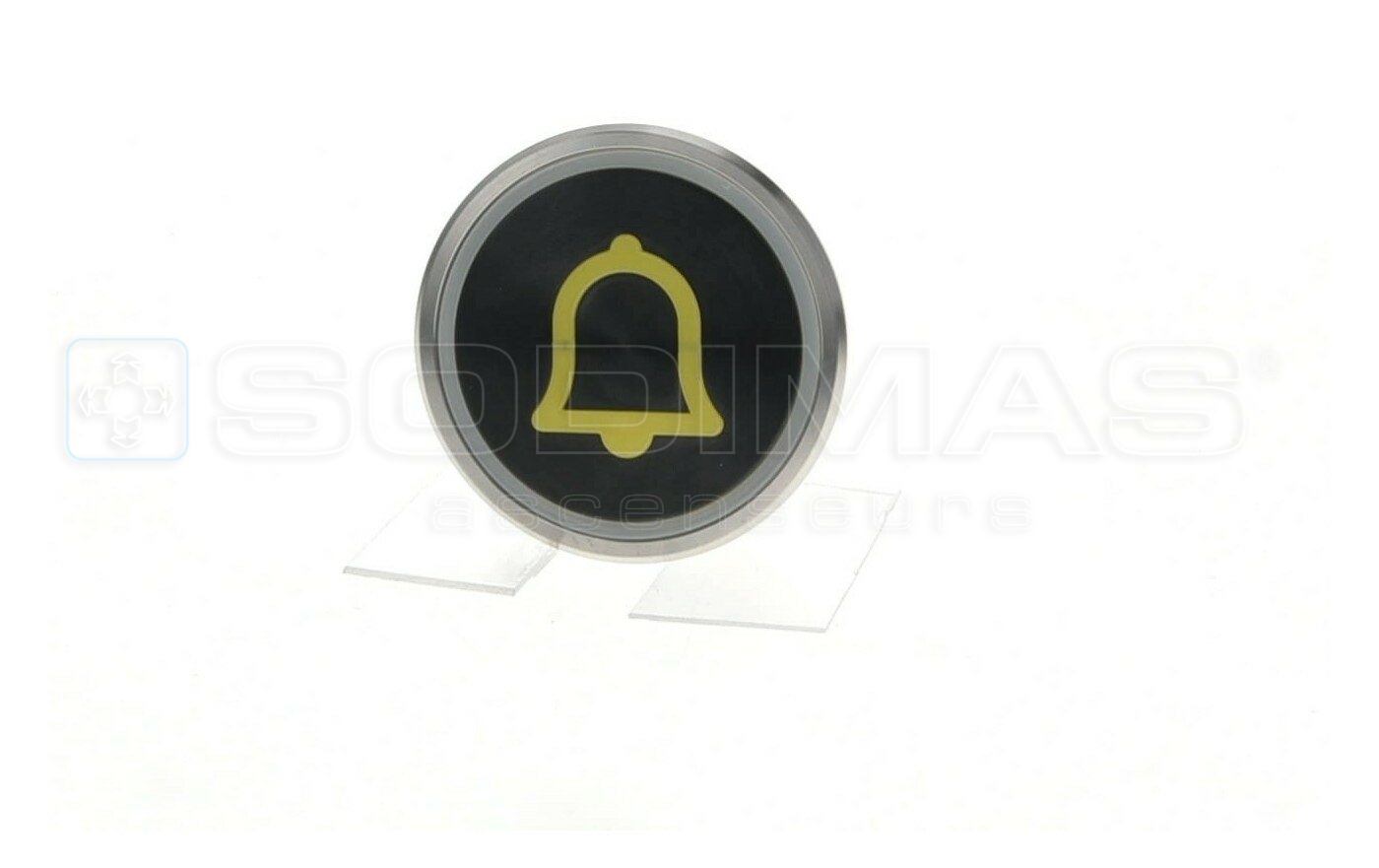 Bouton Cyntra XL V2 noir brossé cloche