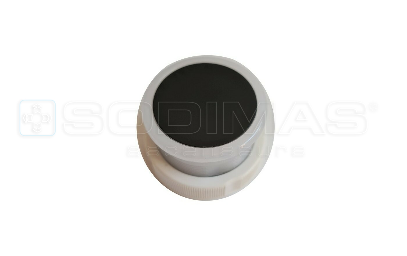 Bouton Cyntra V2 noir brossé vierge