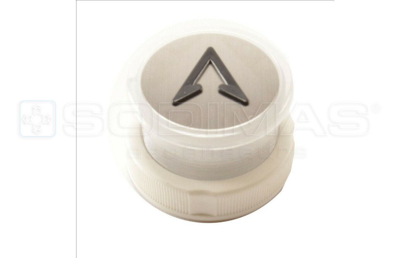 Bouton Cyntra V2 inox brossé monté + bip