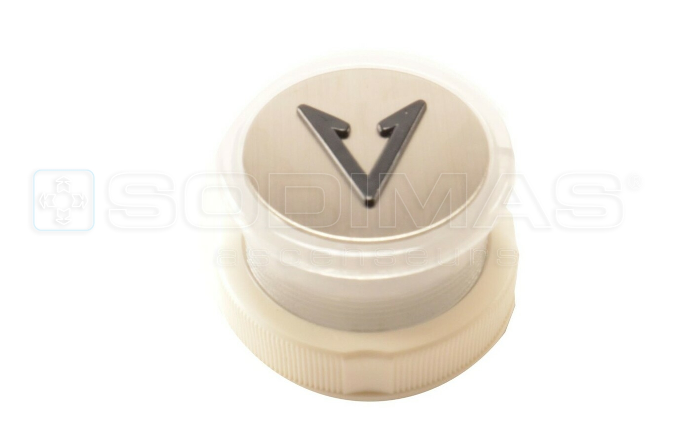 Bouton Cyntra V2 inox brossé descente + bip