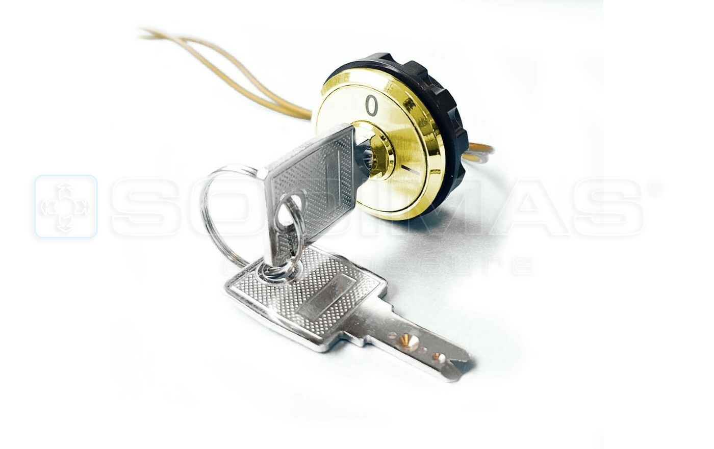 Contact &agrave; cl&eacute; slim ton or 2 positions 2 retraits (non lumineux)