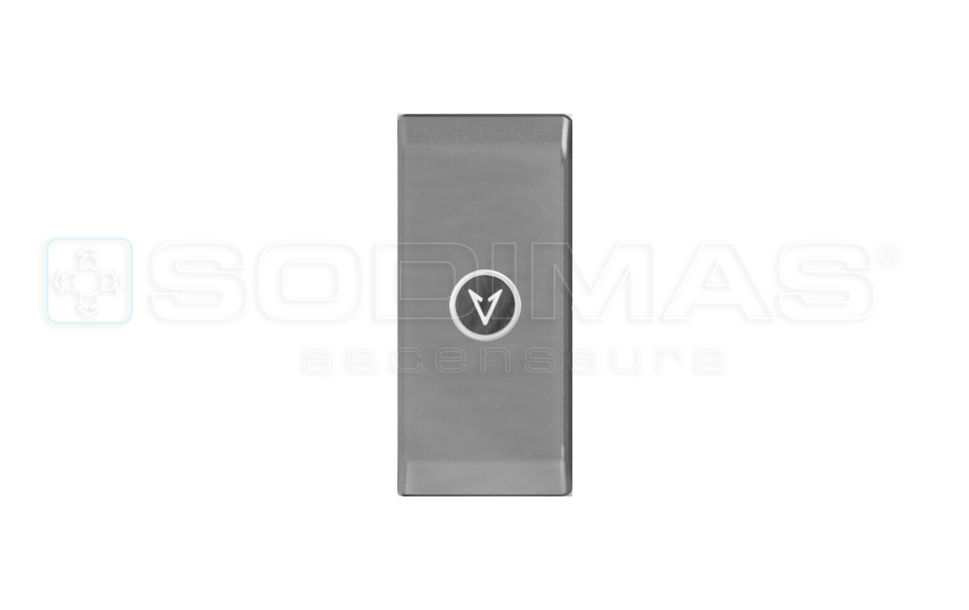 Boitier applique cyntra noir descente + buzzer 85x185x25
