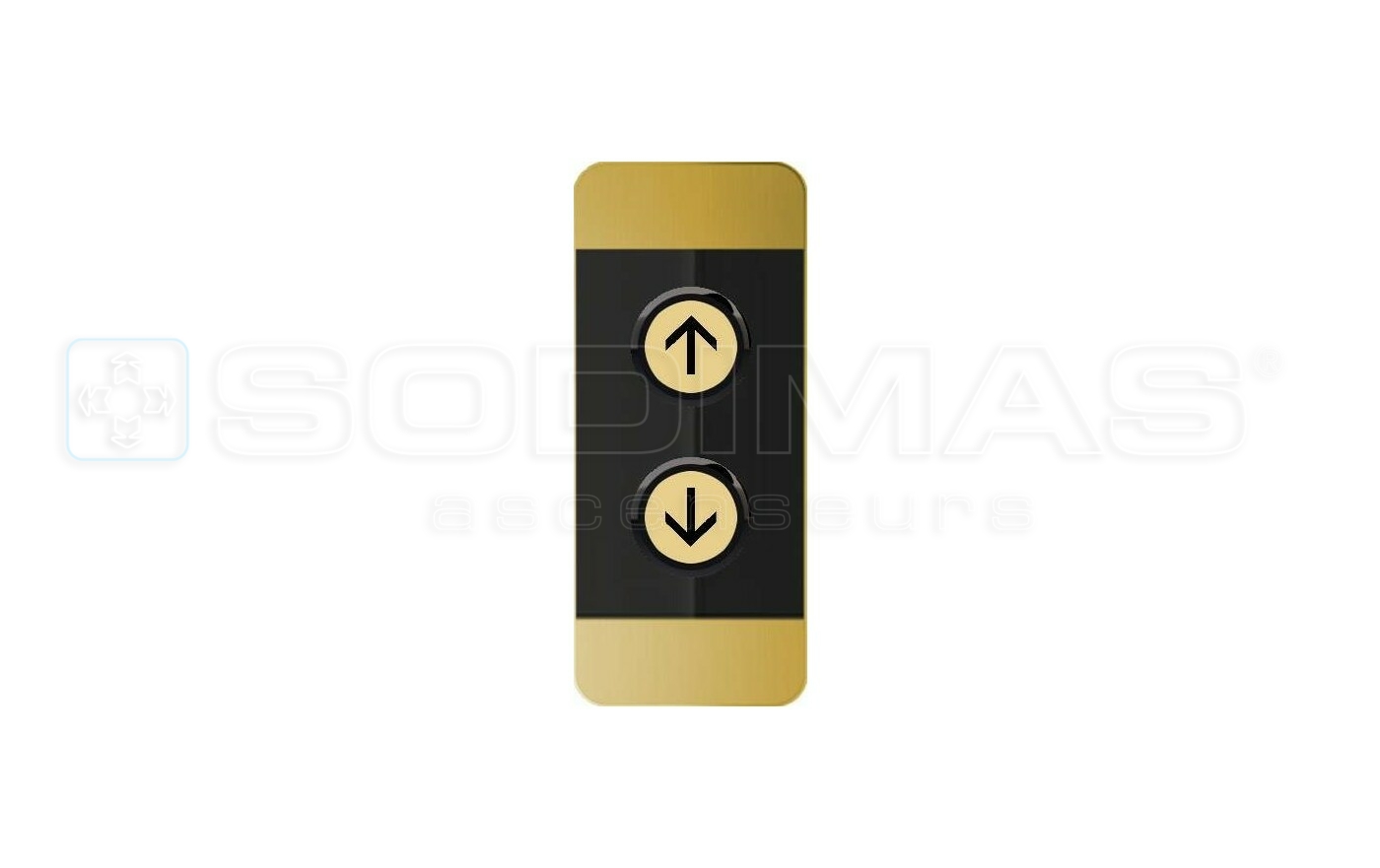 Boite pali&egrave;re Black Pad-V2 OR - 2 boutons