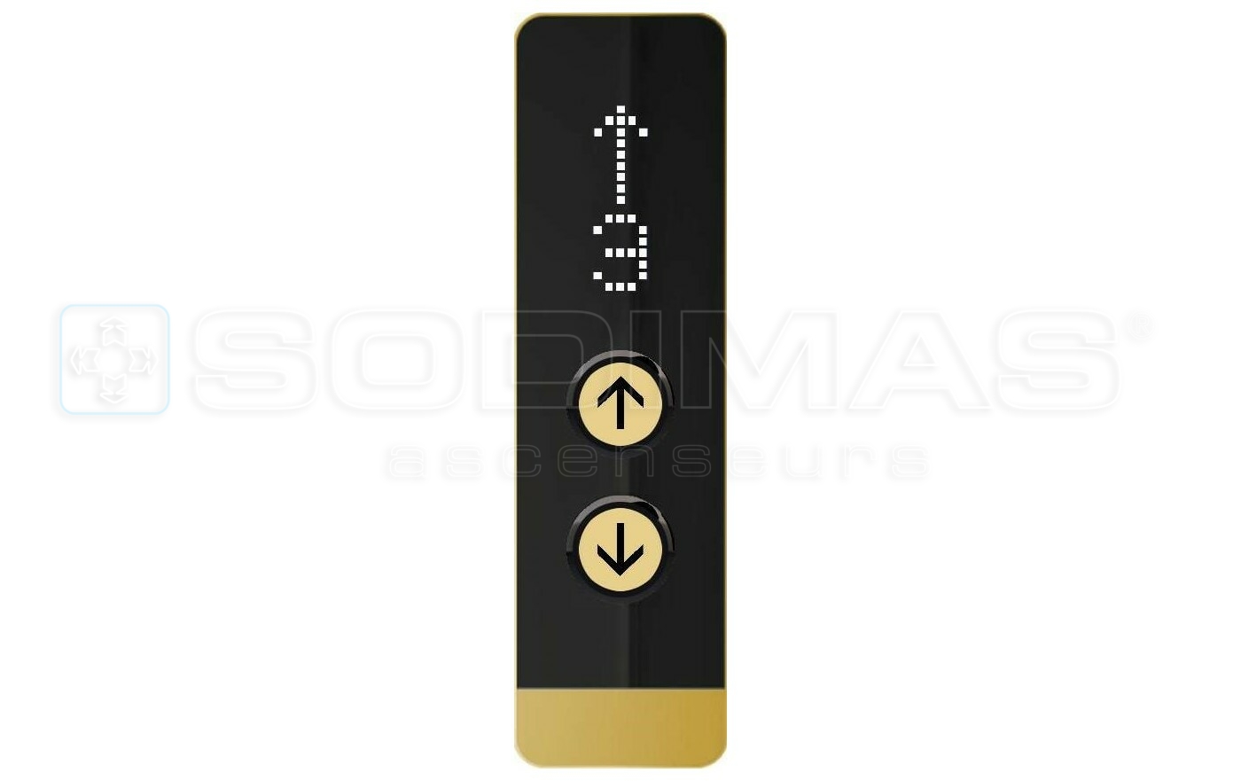 Boite pali&egrave;re Black Pad-V2 OR- 2 boutons + afficheur