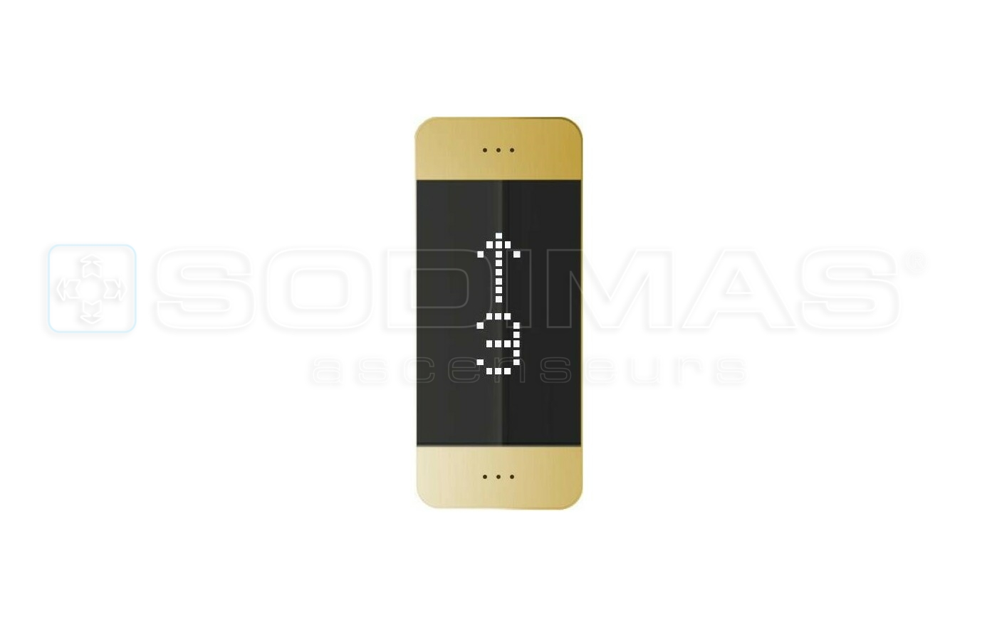 Afficheur Black Pad-V2 OR- vertical avec gong