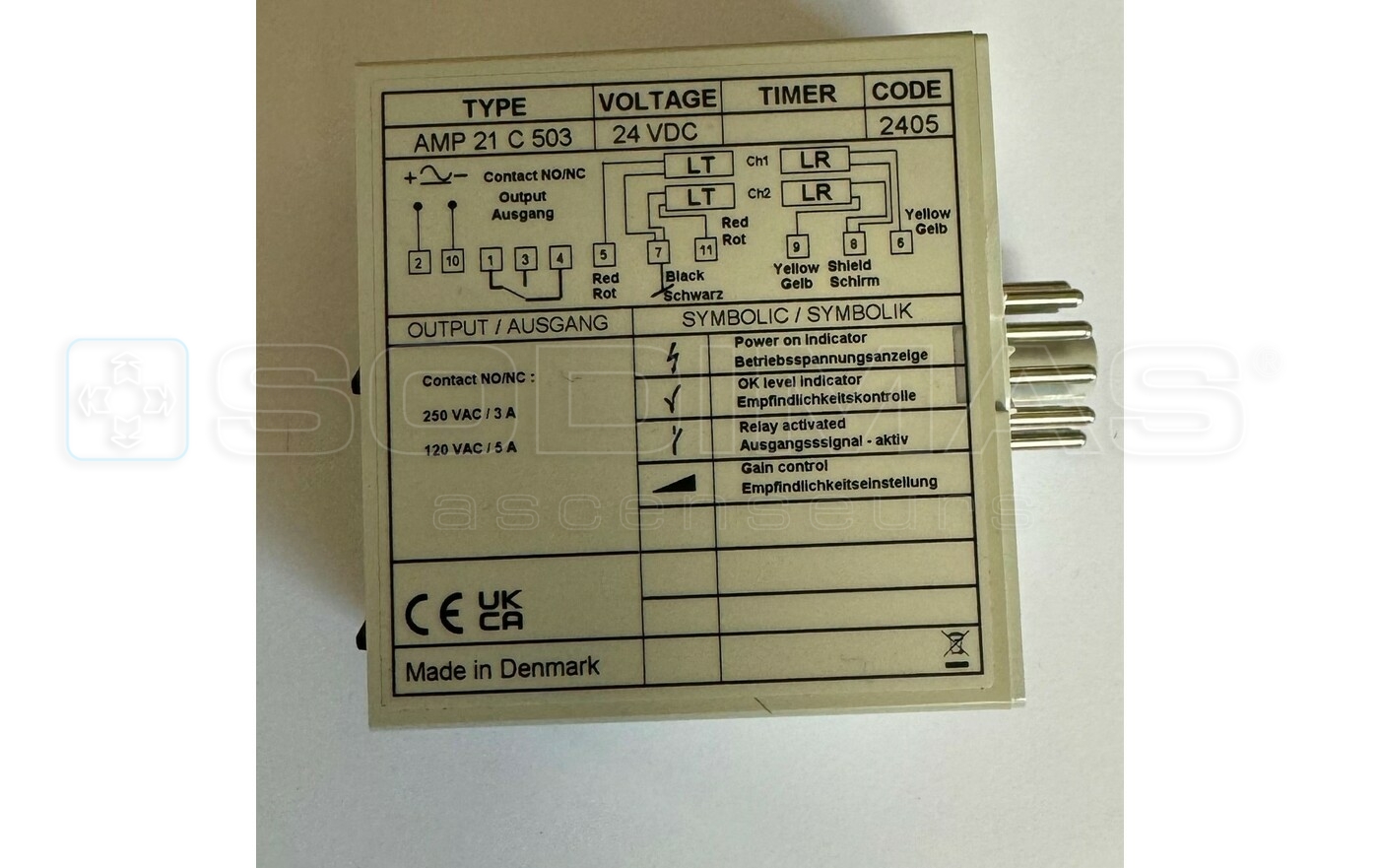 AMPLIFICATEUR TELCO 24V AMP 21C503