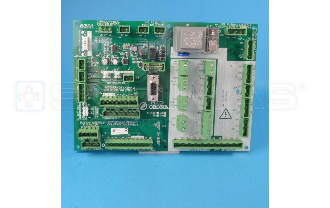 Carte distribution cabine PDCC - 110 V sans téléservice 5124387 - Arca 2