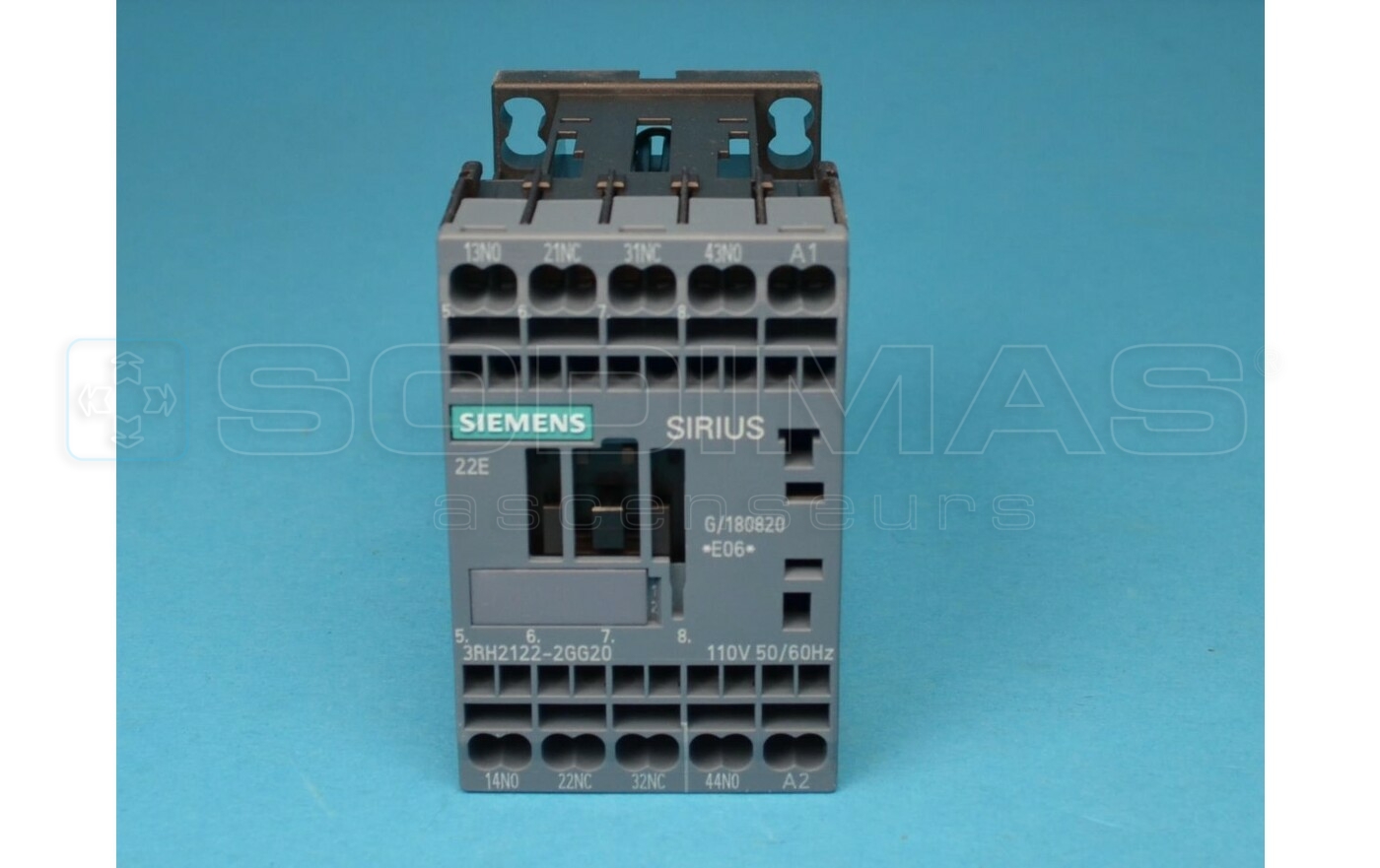 Contacteur Siemens 3RH2122 - 2GG20 - 110 VCA - 2NO-2NC Remplace 3RH1122 GAA613KL1